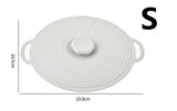 Silicone Bowl Lids, Microwave Splash Lids, Reusable Heat-Resistant Lids, Suitable for Bowls, Plates, Pots, Pans, Stove tops, Ove