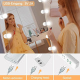 LED Detachable Bulbs Professional Makeup Mirror Lamp USB Power Cosmetic Mirror Light Hollywood Dressing Table Vanity Lights
