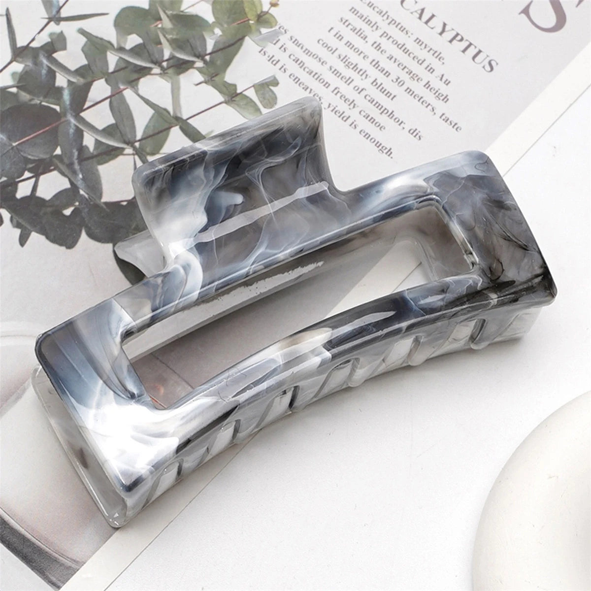 Large Hair Claw Clips Hollow Square Hair Clips For Hair Strong Hold Nonslip Big Hair Clips For Women
