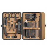 7/16/24Pcs Manicure Set Professional Nail Clipper Pedicure Kit Stainless Steel Nail Care Tool Grooming Kit with Luxurious Travel