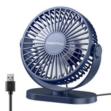 USB Fan Portable Desktop Wall Mounted Mini Electric Fan Mute 3 Speed Adjustment Air Circulator For Home Desk Office