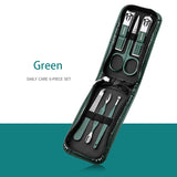 6/9Pcs Set Stainless Steel Manicure Set Portable Beauty Kit with Nail Clippers Scissors Files Ideal Nail Clipper Tools
