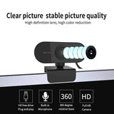 Full HD 1080P Webcam USB Plug Play Web Camera Built-in Microphone Rotatable Clip On Computer Camera For Laptop PC Online Class