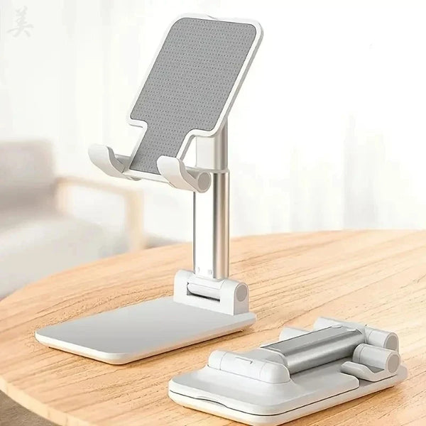Adjustable Phone Stand for Desk – Foldable Tablet Holder, Sturdy Portable Cradle for Most Phones & iPads