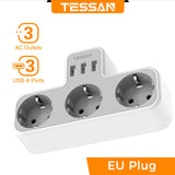 Adaptateur mural TESSAN à trois prises