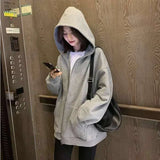 Sweat zippé oversize unisexe