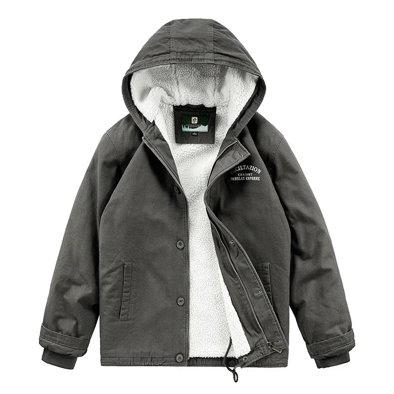 Parka homme à capuche