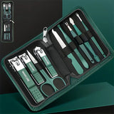 6/9Pcs Set Stainless Steel Manicure Set Portable Beauty Kit with Nail Clippers Scissors Files Ideal Nail Clipper Tools
