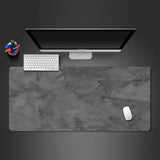 Gray Mouse Pad Large/Small Overlocked Mousepad NonSlip Desktop Keyboard Table Pad Gray Series Game Desk Mat Computer Accessories