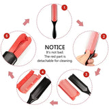 9-Row Detangling Hair Brush Detangler Hairbrush Scalp Massager Straight Wet Comb for Women Men Salon Curly hair brush