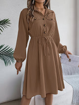 Robe chemise femme à ceinture