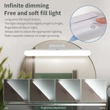 LED Makeup Mirror Light USB Rechargeable Stepless Dimming Magnetic Vanity Lamp For Bedroom Selfie Wardrobe Bathroom Lighting