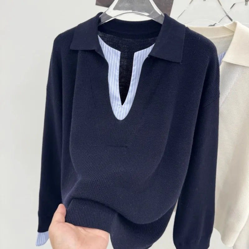 Sweat femme à effet superposé