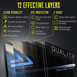 Privacy Screen Protector for Laptop 14.1 inch Notebook PC Computer Anti-spy Filter Waterproof Anti-peep Matte Film 304*190mm