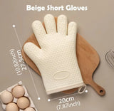 Premium Silicone Oven Mitts: Heat Resistant, Anti-Slip Dots, Hangable & Easy Clean for Cooking, Baking