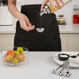 4PCS Measuring Spoons Set,Tablespoon and Teaspoon for Measure Liquid and Dry Ingredients