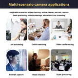 Full HD 1080P Webcam USB Plug Play Web Camera Built-in Microphone Rotatable Clip On Computer Camera For Laptop PC Online Class