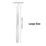 Long Stainless Steel Kitchen Tongs Non-Slip Heat Resistant BBQ Grill Tongs for Steak Seafood Buffet Salad Cooking Tools