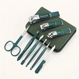 6/9Pcs Set Stainless Steel Manicure Set Portable Beauty Kit with Nail Clippers Scissors Files Ideal Nail Clipper Tools