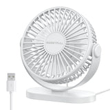 USB Fan Portable Desktop Wall Mounted Mini Electric Fan Mute 3 Speed Adjustment Air Circulator For Home Desk Office