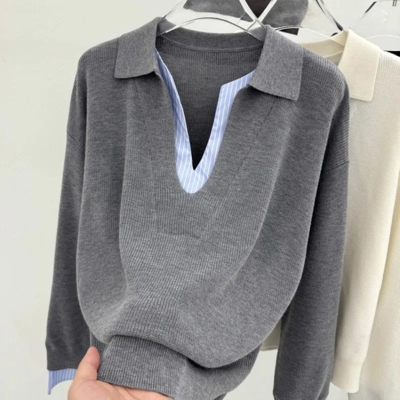 Sweat femme à effet superposé