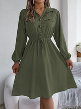 Robe chemise femme à ceinture