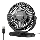 USB Fan Portable Desktop Wall Mounted Mini Electric Fan Mute 3 Speed Adjustment Air Circulator For Home Desk Office