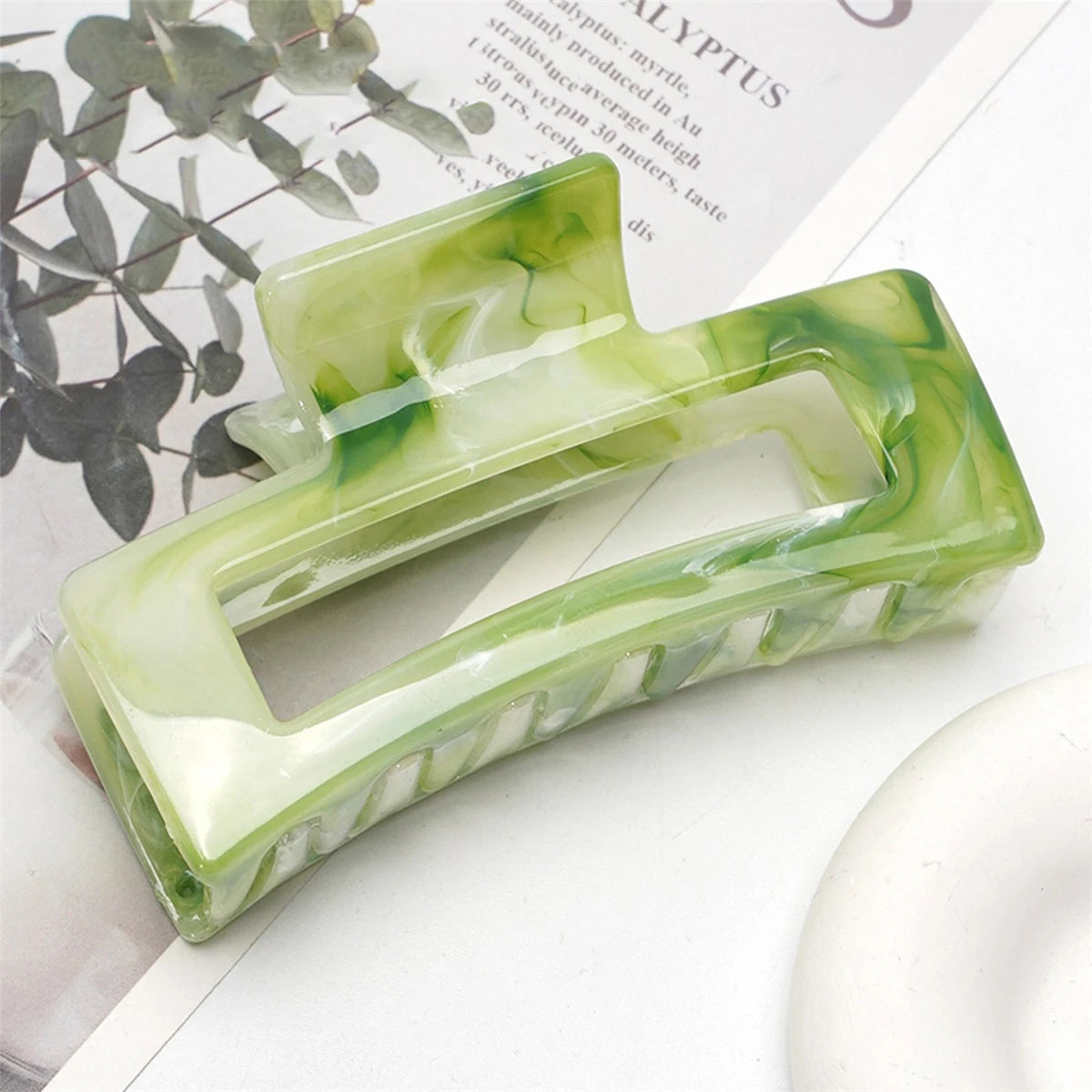 Large Hair Claw Clips Hollow Square Hair Clips For Hair Strong Hold Nonslip Big Hair Clips For Women