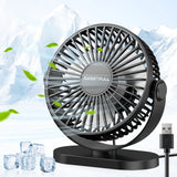 USB Fan Portable Desktop Wall Mounted Mini Electric Fan Mute 3 Speed Adjustment Air Circulator For Home Desk Office