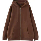 Sweat zippé oversize unisexe