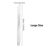Long Stainless Steel Kitchen Tongs Non-Slip Heat Resistant BBQ Grill Tongs for Steak Seafood Buffet Salad Cooking Tools