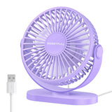 USB Fan Portable Desktop Wall Mounted Mini Electric Fan Mute 3 Speed Adjustment Air Circulator For Home Desk Office