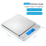 Digital Kitchen Scale 500g/0.01g Mini Pocket Jewelry Scale Cooking Food Scale Electronic Balance Scale