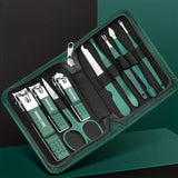 6/9Pcs Set Stainless Steel Manicure Set Portable Beauty Kit with Nail Clippers Scissors Files Ideal Nail Clipper Tools