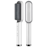 

Hair Straightener Brush Hot Comb Ionic Straightening Brush with Anti Scald Fast Ceramic Heating Portable Hot Straightening Comb

