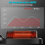 

Hair Straightener Brush Hot Comb Ionic Straightening Brush with Anti Scald Fast Ceramic Heating Portable Hot Straightening Comb

