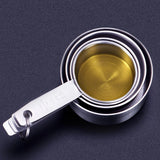 

UPORS Measuring Cups Premium Stackable Kitchen Measuring Spoon Set Stainless Steel Measuring Cups and Spoons Set

