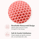 

Exfoliating Bath Glove Honeycomb Body Scrubber Deep Cleansing Shower Mitt Soft Massage Sponge for Dead Skin Removal


