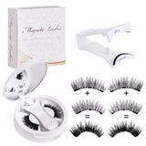 

Magnetic Eyelashes Set Reusable Easy to use Eyelash Extension Tools Natural Curler False Eyelashes With Magnetic Tweezers

