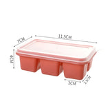 

Silicone Ice Cube Trays with No-Spill Lids, Easy-Release, for Freezer, Whiskey, Cocktails, Baby Food, and Drinks - 6 Cubes

