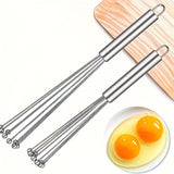 

Stainless Steel Ball Whisk Set Manual Mixer Kitchen Whisk Wire Egg Whisk for Cooking Blending Whisking Beating Stirring

