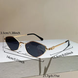 

Sun Glasses for Women UV Protection Alloy Shades Driving Irregular New Small Cat Eye Sunglasses Diamond Pattern Small Fashion

