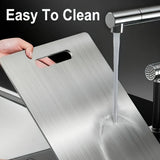

3 Pcs Premium Stainless Steel Cutting Board Set Durable Easy Clean Rustproof BPA Free Food Safe Kitchen Prep Chopping Board

