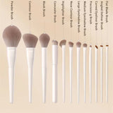 

12PCS Makeup Brush Set Foundation Concealer Powder Eyeshadow Blush Brush Kabuki Blending Cosmetic Beauty Tool for Face

