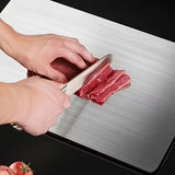 

3 Pcs Premium Stainless Steel Cutting Board Set Durable Easy Clean Rustproof BPA Free Food Safe Kitchen Prep Chopping Board

