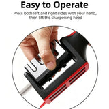 

Kitchen 4-Segment Knife with Gift Sharpener Household Multi-Functional Hand-Held 4Purpose Sharpening Tool Ceramic Grinding Wheel

