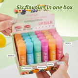 

Fruity Lip Balm Set – 24Pcs Moisturizing Lip Care Kit with Vitamin E &amp; Shea Butter, Deeply Nourishes Dry Chapped Lips


