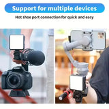 

Professional Clip On Phone Ring Light with 10 Brightness Levels USB Rechargeable Portable Selfie Fill Light for Live Streaming

