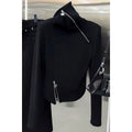 Oversized Hoodie Sudaderas Para Mujer Y2k Harajuku High Neck Zipper Sweatshirt Grunge Clothes for Women Streetwear Tops