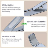 

High-efficiency aluminum alloy laptop stand, adjustable, heat-dissipating, portable and foldable

